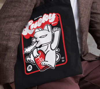 Tote Bag Lucky Cat