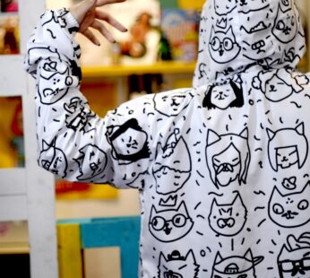 Chompa Impermeable Cara Gatitos